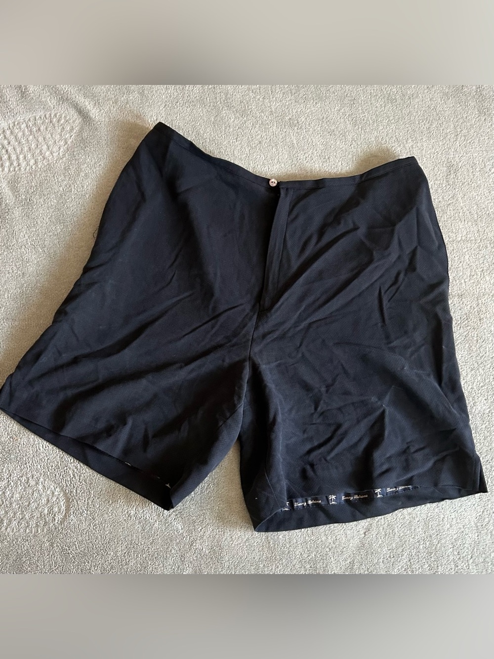 Tommy Bahama Black Flat Front Shorts